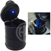 Premium Car Ashtray with Blue LED Light Odor Free & Stylish Design